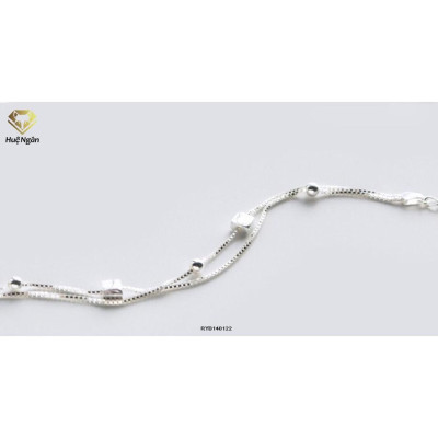 Lắc tay bạc Ý 925 Huệ Ngân - Hình lập phương cá tính RYB140122
