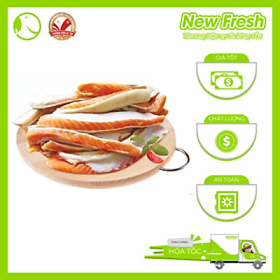[GIAO NHANH HCM] Lườn Cá Hồi Nauy (cắt 3cm+) - Túi 1Kg 