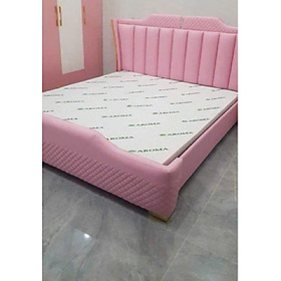 Giường ngủ bọc da thang sắt phản gỗ chắc bền Juno Sofa KT 1m6 x 2m hoặc 1m8 x 2m 