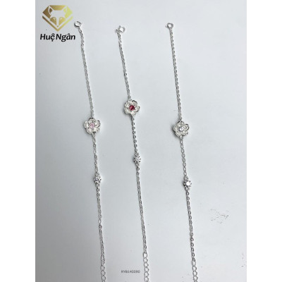 Lắc tay bạc 925 Huệ Ngân - Hoa anh đào RYB140090