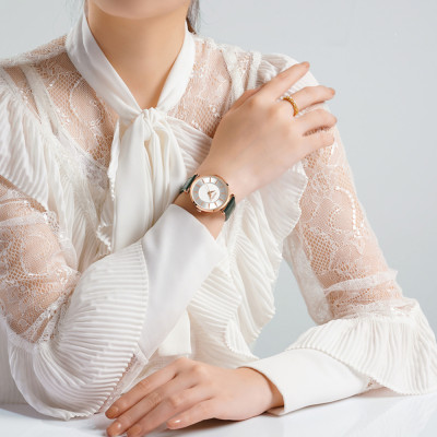 Đồng hồ nữ Julius Hàn Quốc JA-1376 dây da chống nước