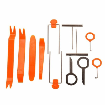 Bộ dụng cụ tháo lắp nội thất 12 món, đồ nhựa cho xe ô tô