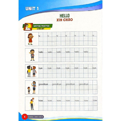 Luyện Viết Để Nhớ Từ Vựng Tiếng Anh Lớp 3 (Bám Sát SGK Global Success 3) (HA)