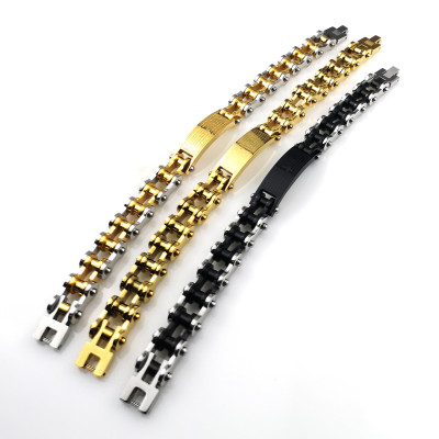 Lắc tay nam titan bảng bự - lắc tay xích nam bảng to - phong cách nam tính sang trọng - Lắc tay nam xích sang trọng