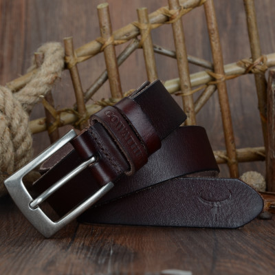 Thắt Lưng Da Bò Chính hãng COWATHER XF018 Nâu
