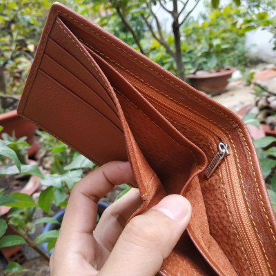 Bóp Da Cá Sấu. Vây Đuôi Cá Sấu Lớn Rất Bền! Thiết Kế Dáng Ngang Cổ Điển Dễ Sử Dụng