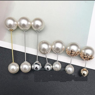 Set 7 cài áo ngọc trai 2 đầu đẹp, lạ, thời trang