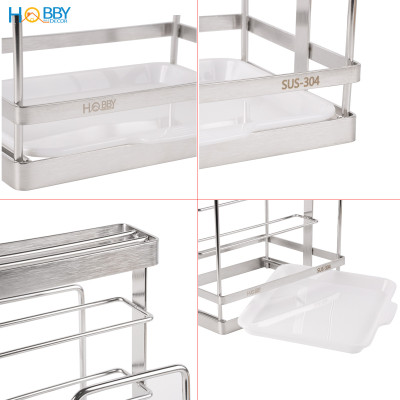 Kệ để nắp vung thớt dao đa năng inox 304 Hobby home decor TT11
