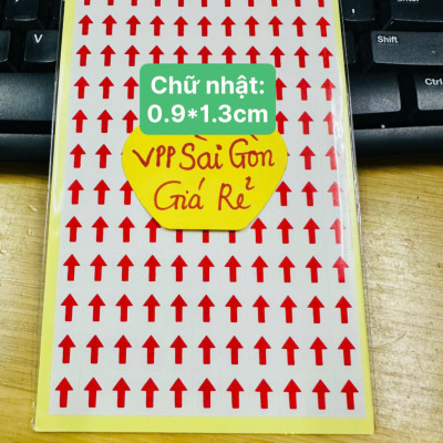 Xấp 10 Tờ Tomy Hình Mũi Tên 1320 Hình, Decan Hình Dán Mũi Tên Đánh Dấu Lỗi Sản Phẩm