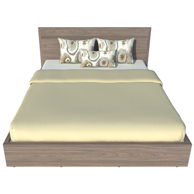 Giường ngủ cao cấp Tundo màu nâu 140cm x 200cm