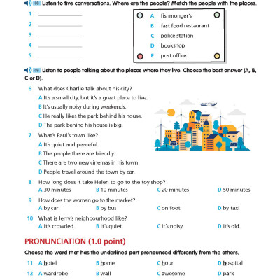 Bài tập bổ trợ Tiếng Anh 6 Right On!