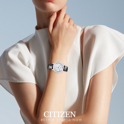 Đồng Hồ Nữ Citizen Dây Da EG6005-03D - Mặt Xà Cừ (Sapphire)