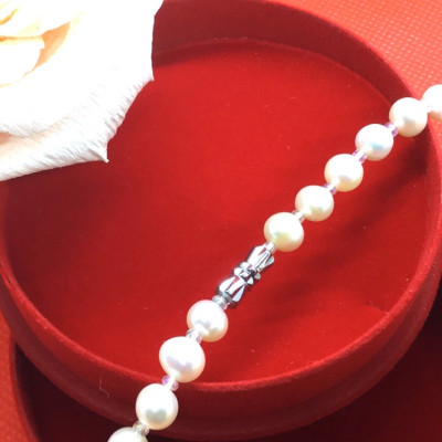 VÒNG CỔ NGỌC TRAI THIÊN NHIÊN NƯỚC NGỌT CAO CẤP-MÃ KTP