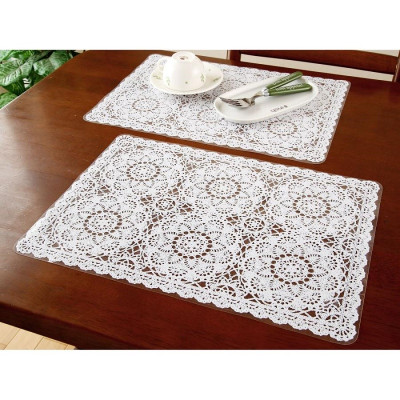 Khăn trải bàn PVC hình chữ nhật 30x42cm - Hàng Nội Địa Nhật Bản