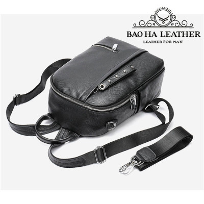Ba lô nữ da bò đa năng BHM8119 Vừa là balo vừa là túi đeo chéo vai