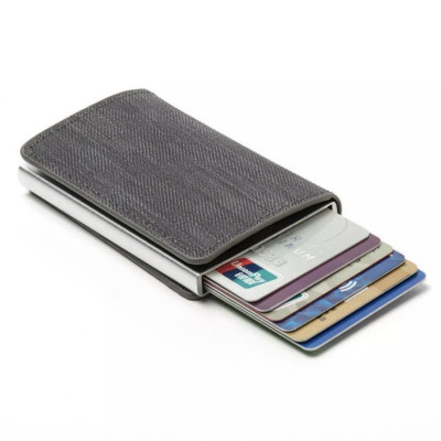 Bóp ví nam đựng thẻ tín dụng, GPLX, CCCD, Card,... có lẫy tự động tích hợp công nghệ chống trộm thông minh RFID