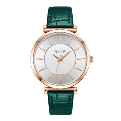 Đồng hồ nữ Julius Hàn Quốc JA-1376 dây da chống nước