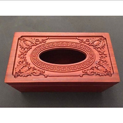 Hộp đựng giấy ăn gỗ hương cao cấp