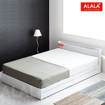 Giường ngủ ALALA28 + 2 hộc kéo / Miễn phí vận chuyển và lắp đặt/ Đổi trả 30 ngày/ Sản phẩm được bảo hành 5 năm từ thương hiệu ALALA/ Chịu lực 700kg