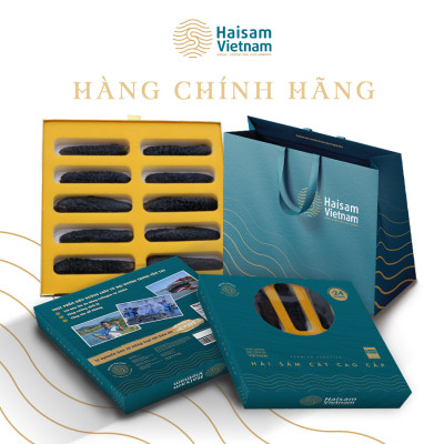 Hộp Quà Hải Sâm Cát - 10 Con Sấy Thăng Hoa- Quà Tặng Sang Trọng Giàu Collage Type 1, Trẻ Hóa Làn Da, Phục Hồi Vết Thương