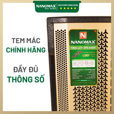 Loa Kéo Nanomax SK-12F3 Bass 3 Tấc 30cm Công Suất 450w Karaoke Bluetooth Hàng Chính Hãng