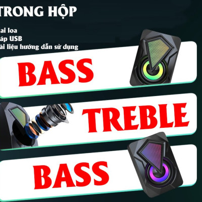 Loa Vi Tính Gaming XSmart Ldk.ai Super Bass Dùng Cho PC Laptop Điện thoại - Hàng Chính Hãng