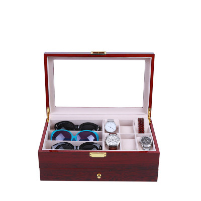 Hộp Đựng Đồng Hồ Mắt Kính Và Trang Sức SAIKE SAIKE S630 Vỏ Gỗ