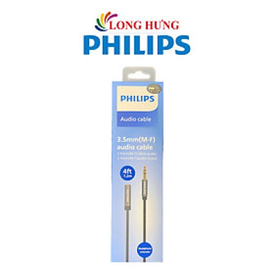 Cáp AV nối dài 3.5mm dây trơn Philips Audio Cable SWA4231 - Hàng chính hãng