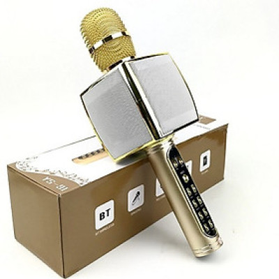 Micro Karaoke Bluetooth Kèm loa Bass GUTEK YS91 Âm Thanh Chất Lượng, Âm Bass Cực Ấm, Mic Bắt Giọng Cực Tốt, Hỗ Trợ Kết Nối USB, Thẻ Nhớ, Cổng 3.5, Nhiều Màu Sắc - Hàng chính hãng