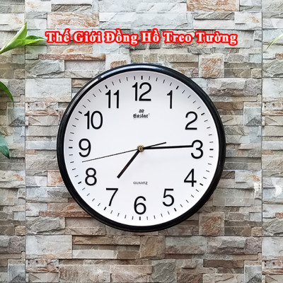 Đồng Hồ Treo Tường Cao Cấp KIM TRÔI EASTAR – Số Nổi 3D – Tặng Pin MAXELL – BH 1 Năm