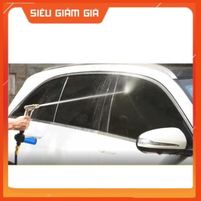 Bộ dây vòi xịt nước rửa xe, tưới cây đa năng, tăng áp 3 lần, loại 3m, 5m 206701-1Qđầu đồng, cút, nối PE, d.vàng