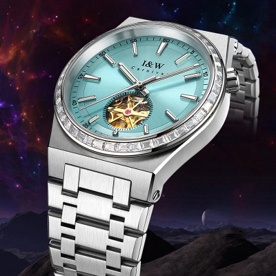 Đồng Hồ Nam I&W Carnival 761G2 Chính Hãng Full Box Chống Nước Kính Chống Xước Dây Thép Cao Cấp BH24T (Máy Cơ Tự Động)