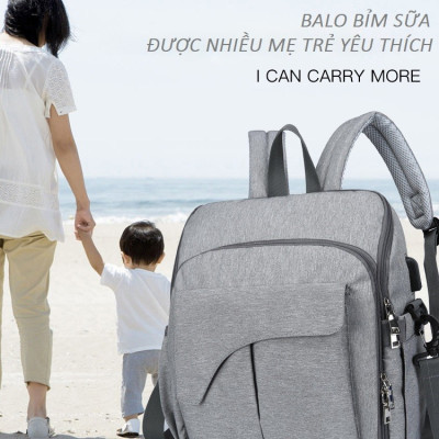 Balo đa năng tiện dụng cho mẹ và bé