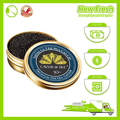 [GIAO NHANH HCM] Trứng Cá Tầm Caviar de Đuc Nga Cao Cấp - Hộp 30Gr
