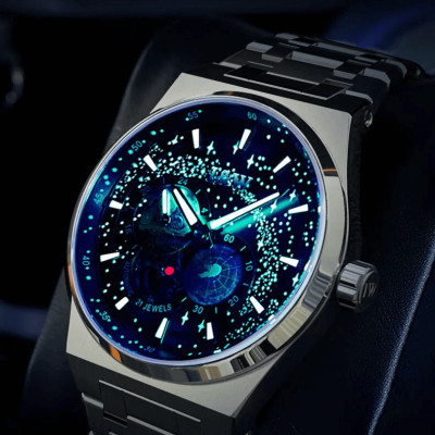 Đồng hồ nam chính hãng IW CARNIVAL IW708G-2 Kính sapphire ,chống xước ,Chống nước 50m ,Bảo hành 24 tháng,Máy cơ (Automatic),dây kim loại thép không gỉ 316L, thiết kế đơn giản dễ đeo