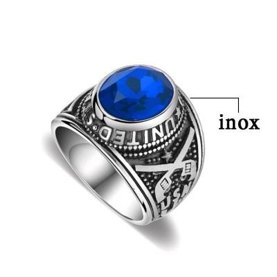 Nhẫn nam titan cao cấp thời trang rẻ đẹp nhẫn mỹ inox thép không gỉ trangsucpt đá đen nhẫn PTNNA06