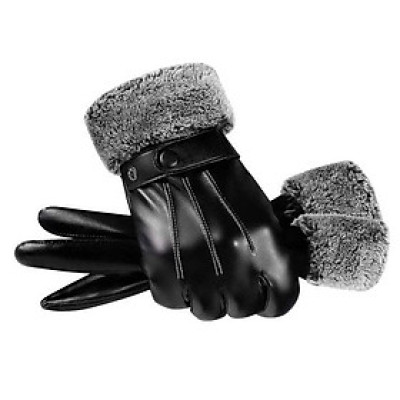 Găng tay da nam cảm ứng chống nước DCL01