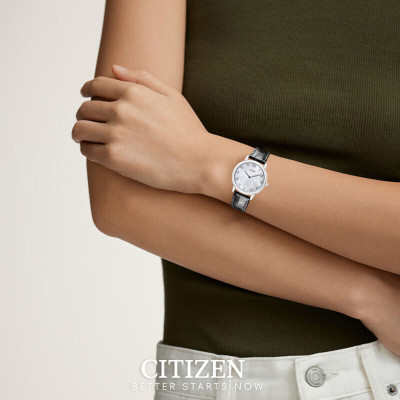 Đồng Hồ Nữ Citizen Dây Da EG6005-03D - Mặt Xà Cừ (Sapphire)