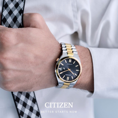 Đồng Hồ Nam Citizen Tsuyosa Dây Thép Không Gỉ Máy Cơ-Automatic NJ0154-80H - Mặt Xám (Sapphire)