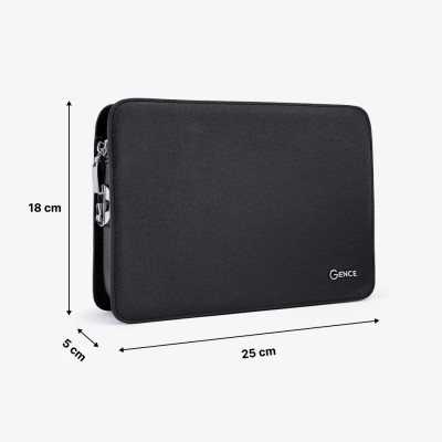 Ví Da Cầm Tay Clutch Nam Hàng Hiệu GENCE CK14 Da Bò Khóa Số Cao Cấp Màu Đen