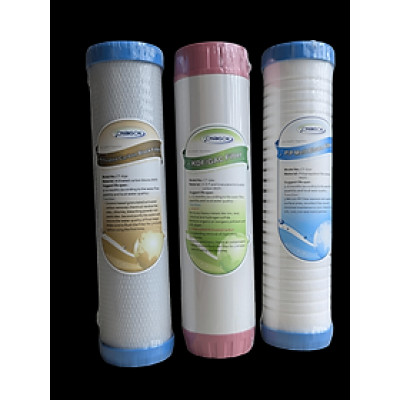 Bộ lõi lọc thay thế 3 cấp model G-10 + G-60 + G-30 cho bộ lọc nước uống trực tiếp model SF