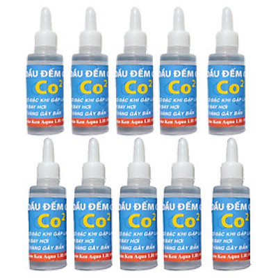 10 Lọ Dầu đếm giọt CO2 lạnh không đông, không ố vàng, bay hơi, bẩn ... dùng cho CO2 Mufan thủy sinh hồ cá 20ML