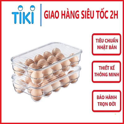 Khay đựng trứng kèm nắp đậy Inochi - Yoko 14 quả