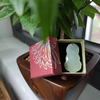 Mặt Dây Chuyền Đá Cẩm Thạch Phật Bà Quan Âm 40mm CV0113