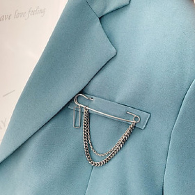 Cài áo unisex thời trang giới trẻ titan thép không gỉ mới