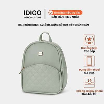 Balo da nữ đi chơi, ba lô công sở nhỏ gọn xinh xắn IDIGO FBP2 - 2021