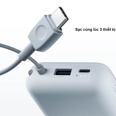 Pin sạc dự phòng Xiaomi 10000mAh 22.5W Pocket có kèm cáp sạc - Hàng Nhập Khẩu