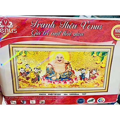 Tranh thêu kín Phật di lặc vs8153, kt 130 x 60 cm