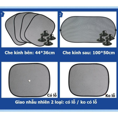 Bộ 6 tấm lưới che nắng Ô tô chống tia UV đạt chuẩn
