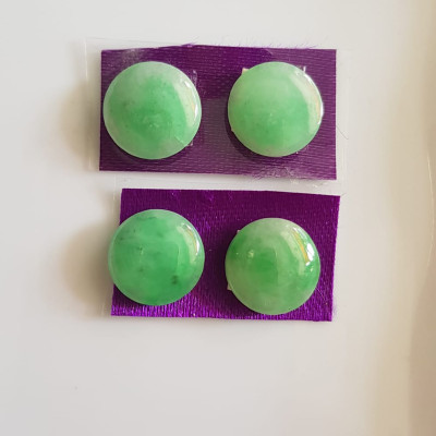 Bộ lắc tay 4 viên đá cẩm thạch tự nhiên hạt tròn xoe đẹp Size hạt tròn Ngang 12mm x dầy 1,8mm Màu Xanh Ngọc nhẹ Nữ làm lắc tay vàng đeo đẹp món quà tặng Mẹ, tặng Vợ người thân ý nghĩa ạ